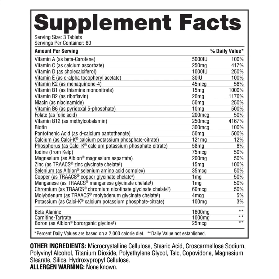 Anavite Sports Multi-Vitamins 180 tabs